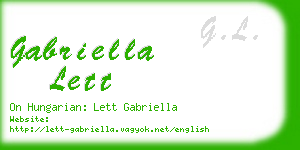 gabriella lett business card